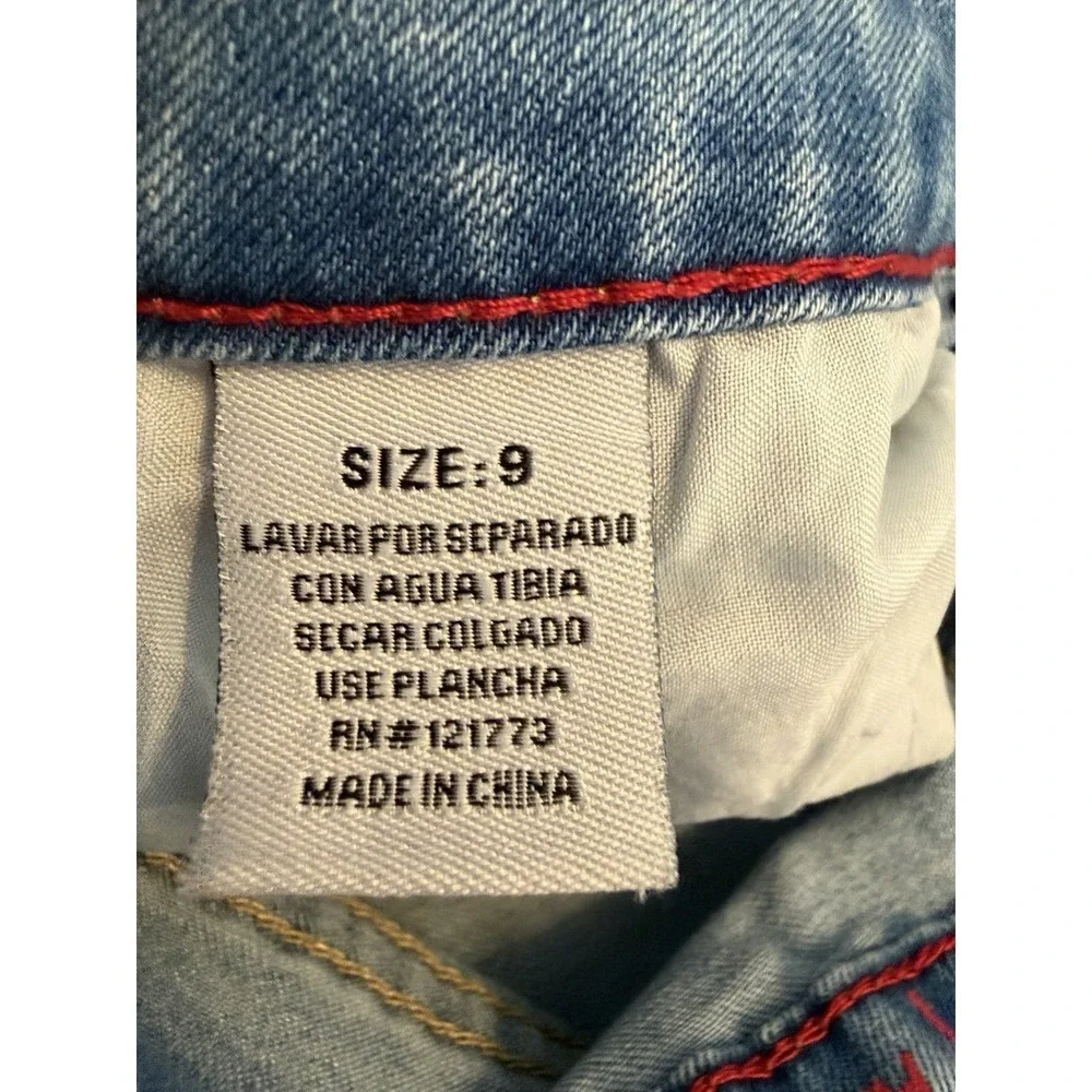 Gogo Jeans Mid Rise Ankle Distressed Stretch Jeans Women's Size 9